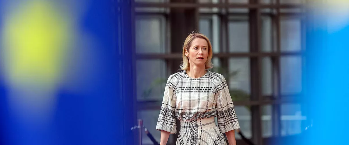 Brussels (Belgium), 12/05/2026.- European Union's High Representative or Foreign Affairs and Security Policy, Kaja Kallas arrives for a Foreign Affairs Council in its defence configuration, Brussels, Belgium, 12 May 2026. The Council will discuss EU defense readiness, coordinate continued military assistance for Ukraine, and evaluate recent security developments in the Middle East. (Bélgica, Ucrania, Bruselas) EFE/EPA/OLIVIER HOSLET
