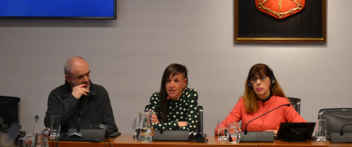 Euskalgintzaren kontseilua Nafarroako Parlamentuan. Aize Otaño hizketan.