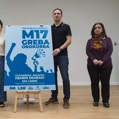 M17 greba orokorra gutxieneko soldata propioaren alde