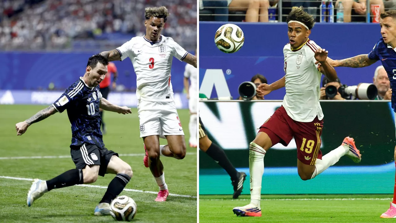 Messi eta Lamine Yamal, atarikoa