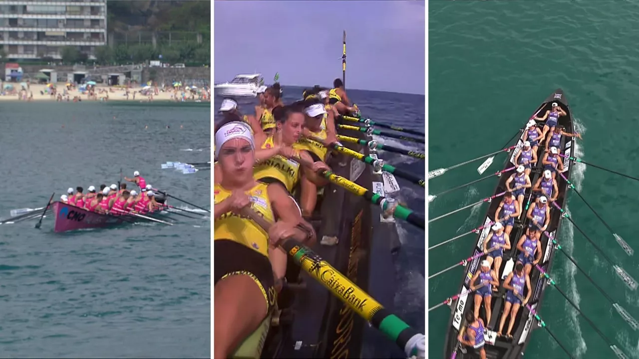 Día difícil para los proeles en la regata de Hondarribia