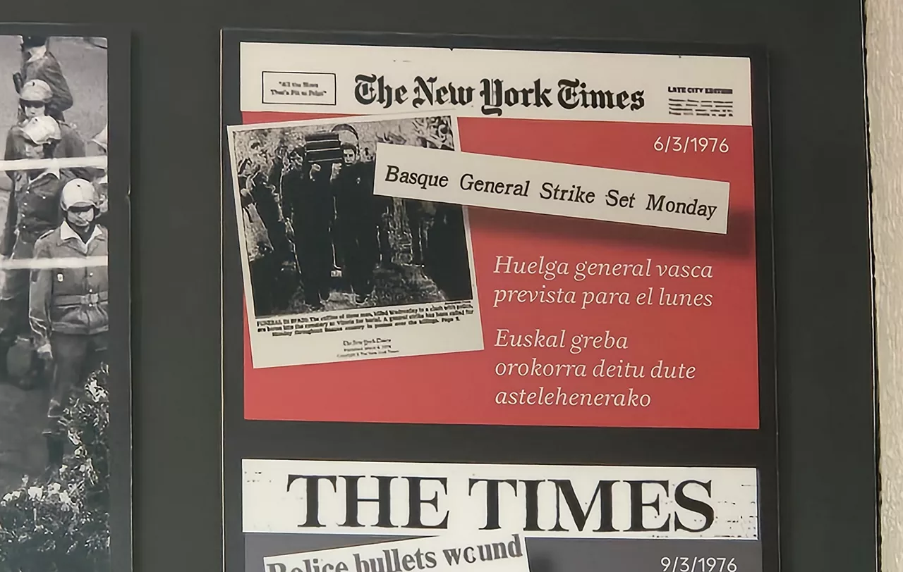 M-3ko portaden inguruko erakusketa, bi. Exposición sobre las portadas del 3 de Marzo