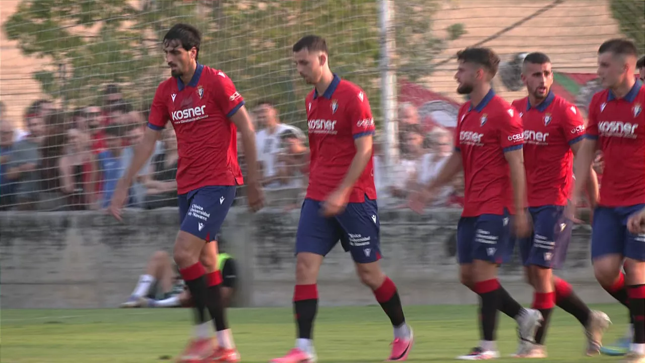 Osasuna 2-0 Racing en Mendigorria. Pretemporada.