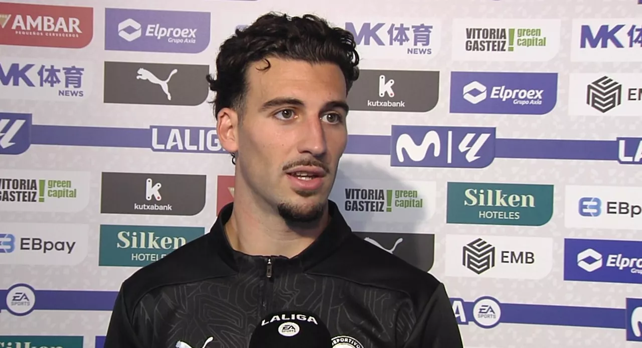 VICTOR PARADA ALAVESEKO JOKALARIA, REALAREN AURKAKO DERBIA AMAITUTA.