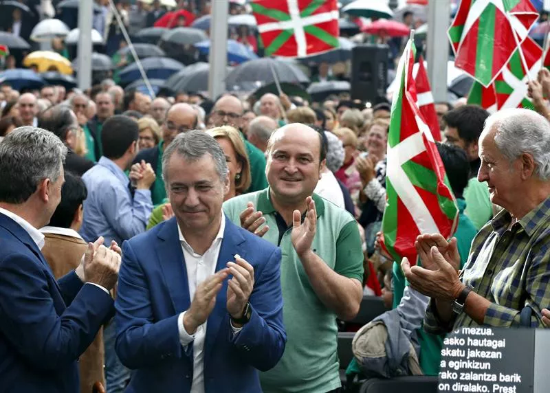 Iñigo Urkullu y Andoni Ortuzar (PNV). EFE
