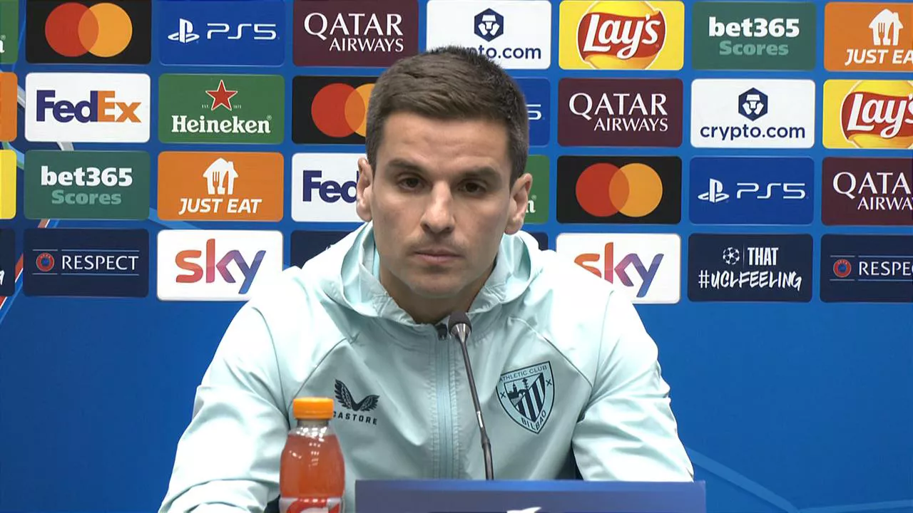 Iñigo Ruiz de Galarretaren prentsaurrekoa Atalanta-Athletic Txapeldunen Ligako partidaren atarian