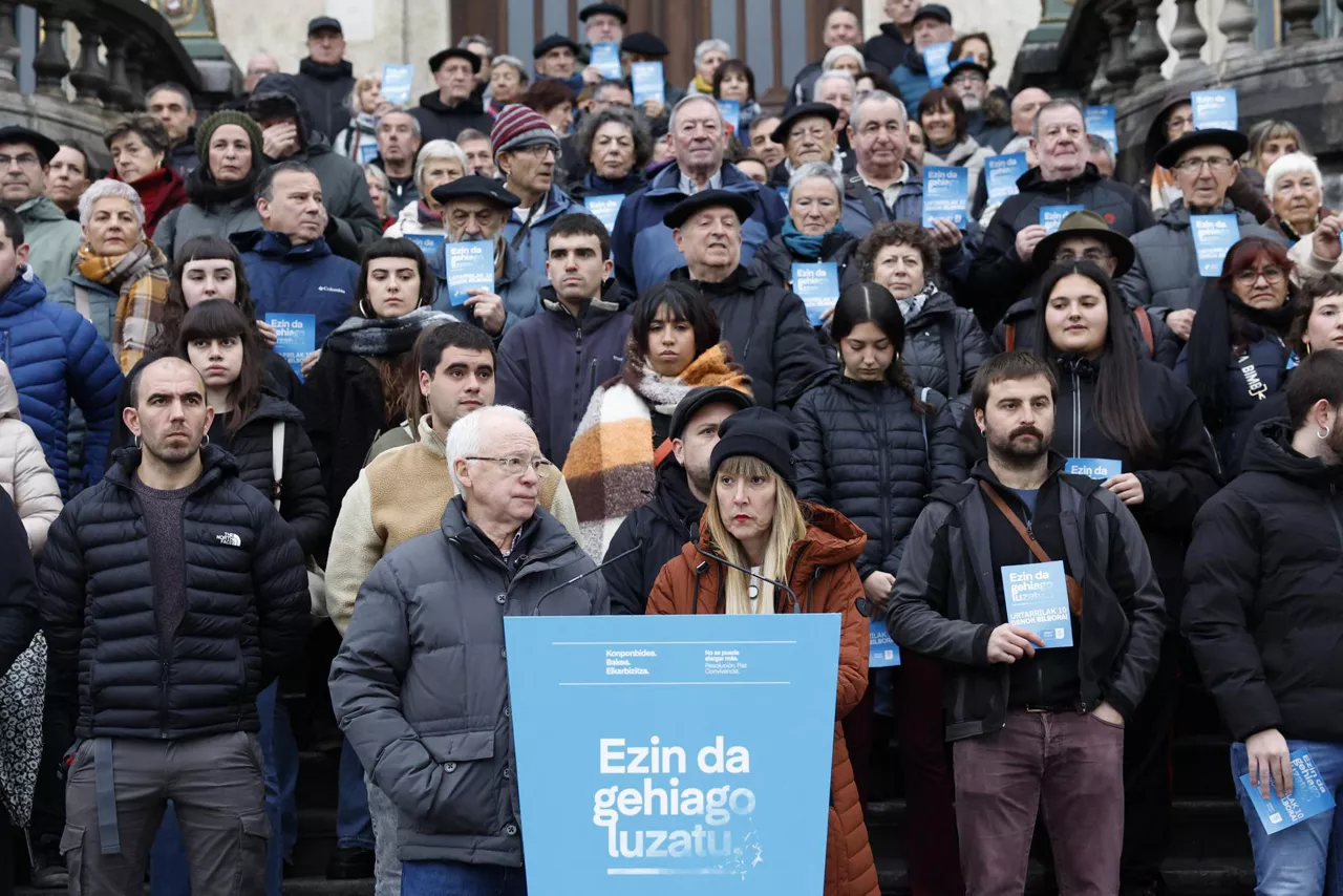 Sarek urtarrilerako deitutako manifestazioaren aurkezpena, Bilbon