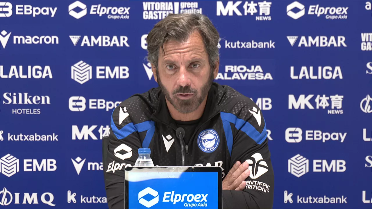 Quique Sánchez Flores en rueda de prensa
