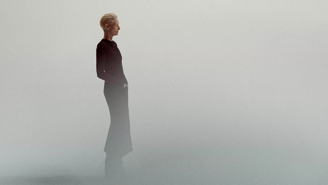 El Museo Guggenheim Bilbao y la marca de champán Dom Pérignon presentan la 'performance' 'House of Gestures', interpretada por Tilda Swinton y Olivier Saillard los próximos días 5 y 6 de junio en el Atrio del Museo.