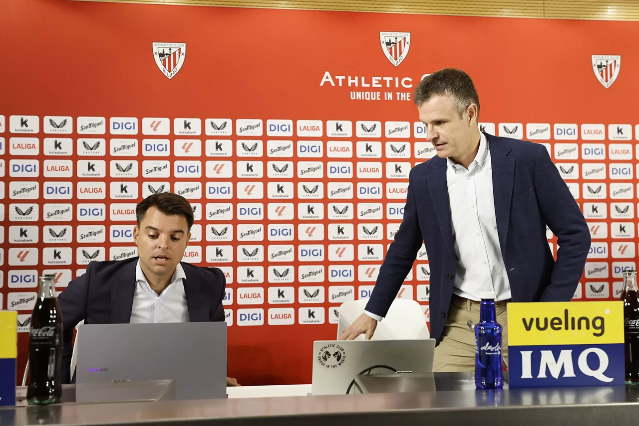 Mikel Gonzalez eta Jon Uriarte (Athletic)