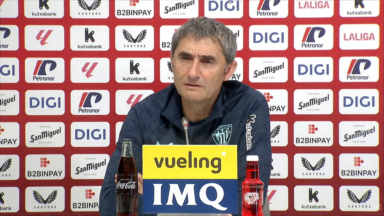 Ernesto Valverde en rueda de prensa