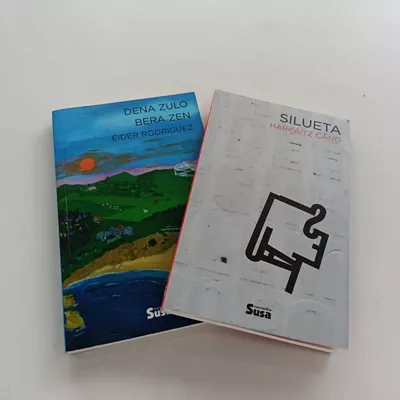 "Dena zulo bera zen" eta "Silueta" liburuak