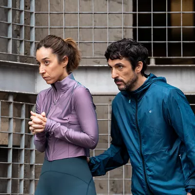 Ane Pikaza eta Aitor Borobia aktoreak, "Yerma" filmatzen. 