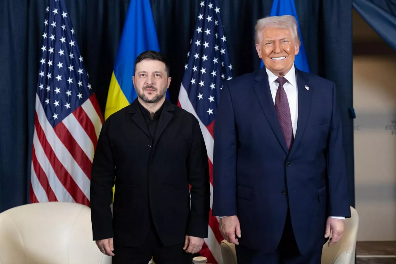 Davos (Suiza), 22 ene (EFE).- El presidente estadounidense, Donald Trump, afirmó este jueves al término de su reunión en Davos con el líder ucraniano, Volodímir Zelenski, que el encuentro para abordar el fin de la guerra de Rusia en Ucrania ha sido "bueno" y reiteró que ambas partes quieren alcanzar la paz. EFE/ Volodymyr Zelenskyy vía Telegram - SOLO USO EDITORIAL/SOLO DISPONIBLE PARA ILUSTRAR LA NOTICIA QUE ACOMPAÑA (CRÉDITO OBLIGATORIO) -
