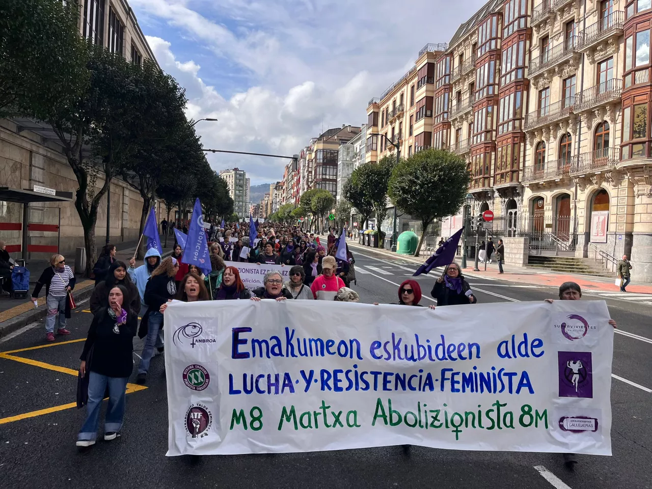 Bilboko lehen martxa abolizionista. 
