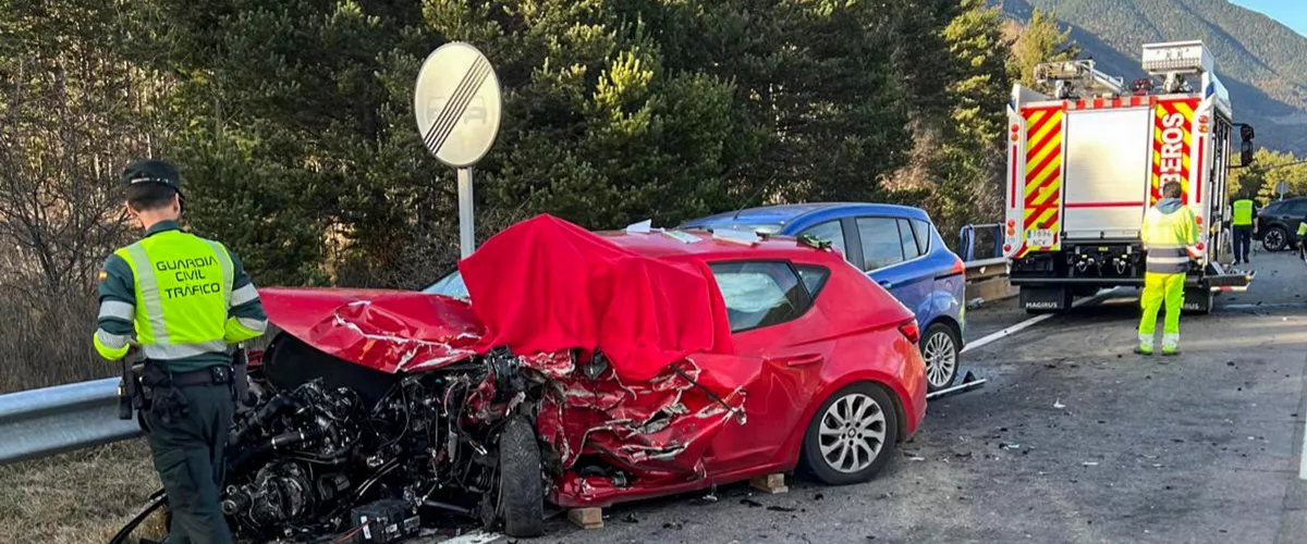 Accidente de familia de Bizkaia en Biescas