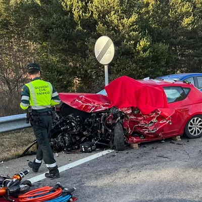 Accidente de familia de Bizkaia en Biescas