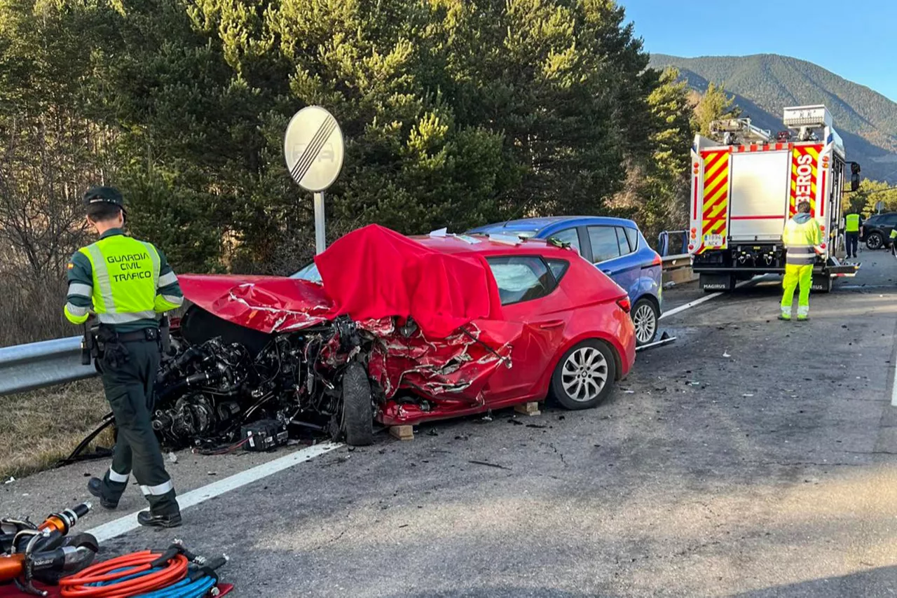 Accidente de familia de Bizkaia en Biescas