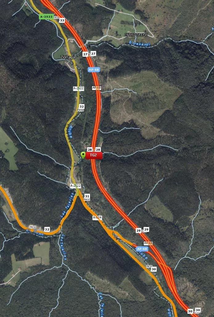 accidente istripua AP-68 Zuia