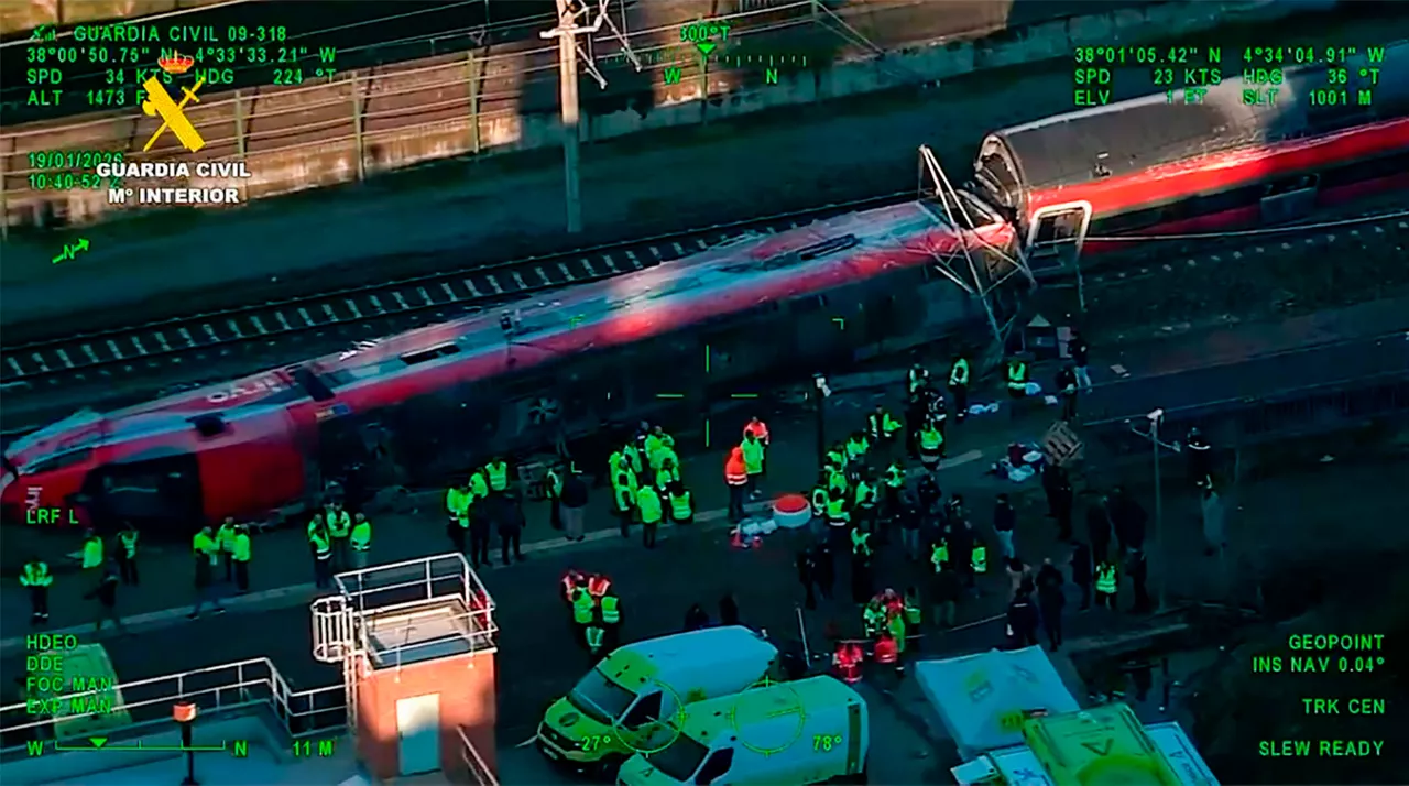 Ezbeharra izan duen abiadura handiko trena. 