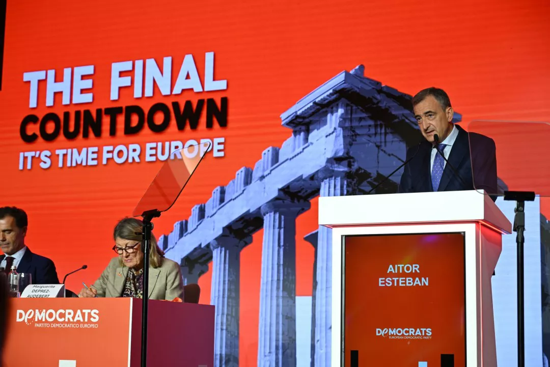 Aitor Esteban Europako Alderdi Demokrataren urteroko Kongresuan