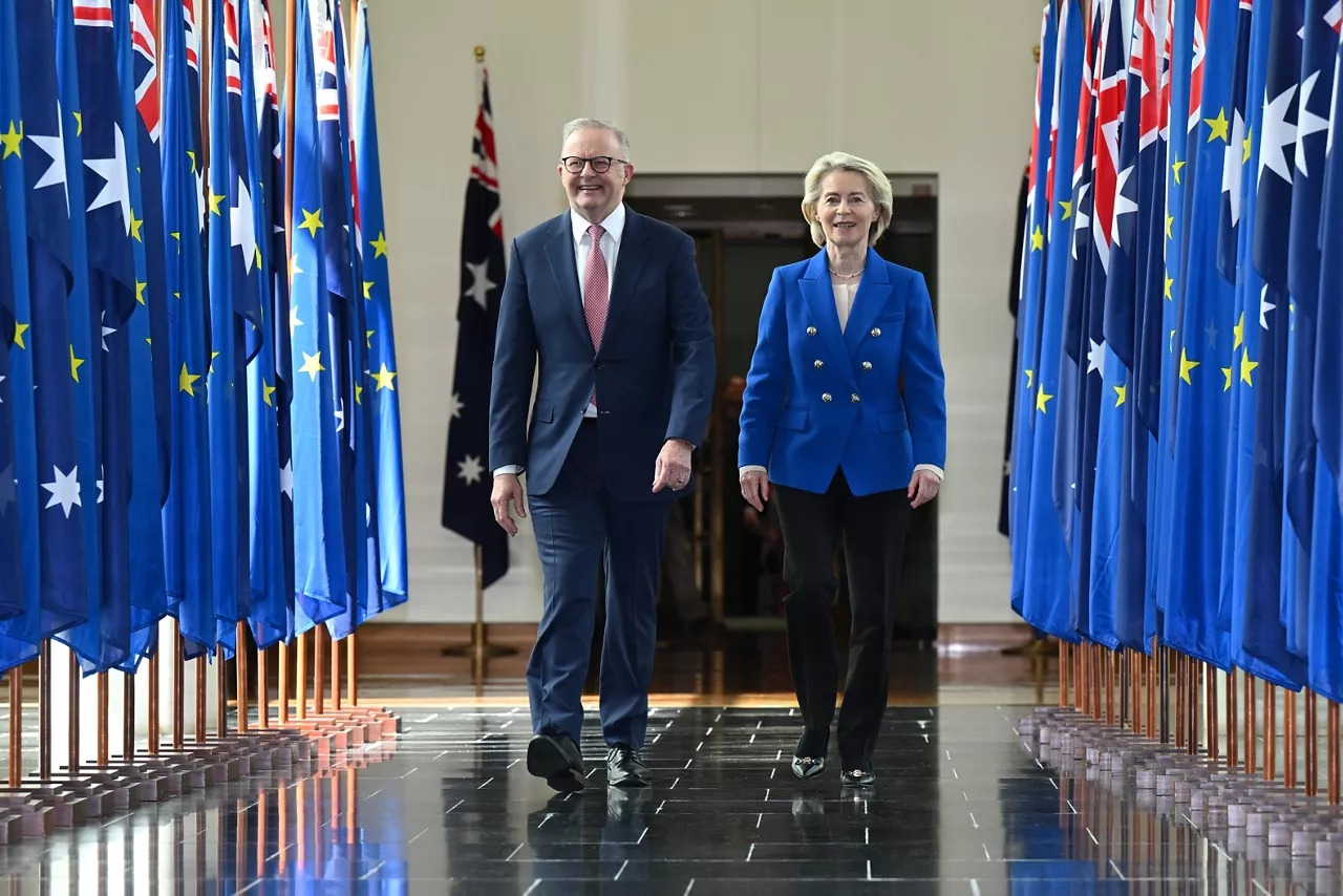Anthony Albanese Australia Ursula von der Leyen 