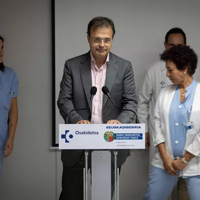 El consejero de Salud del Gobierno Vasco Alberto Martínez
