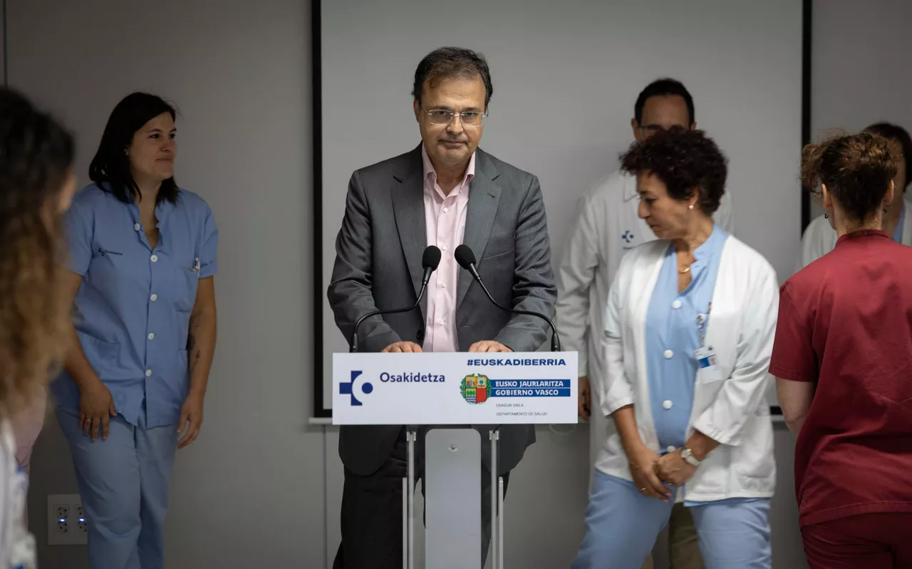 El consejero de Salud del Gobierno Vasco Alberto Martínez