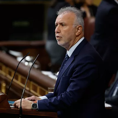MADRID, 26/03/2026.- El ministro de Política Territorial y Memoria Democrática, Ángel Víctor Torres, interviene durante el pleno en el Congreso de los Diputados, este jueves. EFE/ Chema Moya

