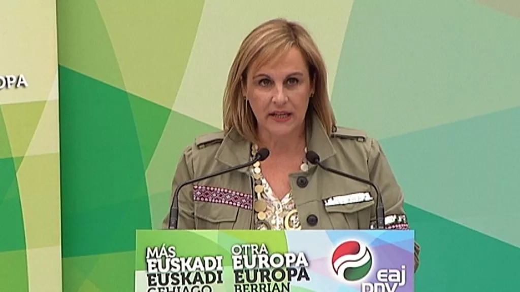 La presidenta del PNV de Bizkaia, Itxaso Atutxa. Imagen de archivo: EiTB
