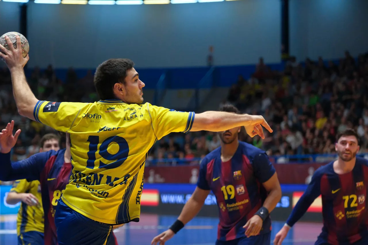 Julen Mujika Barçaren aurkako partidan.