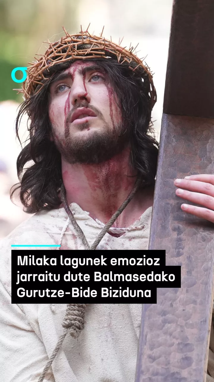 Milaka lagunek emozioz jarraitu dute Balmasedako Gurutze-Bide Biziduna