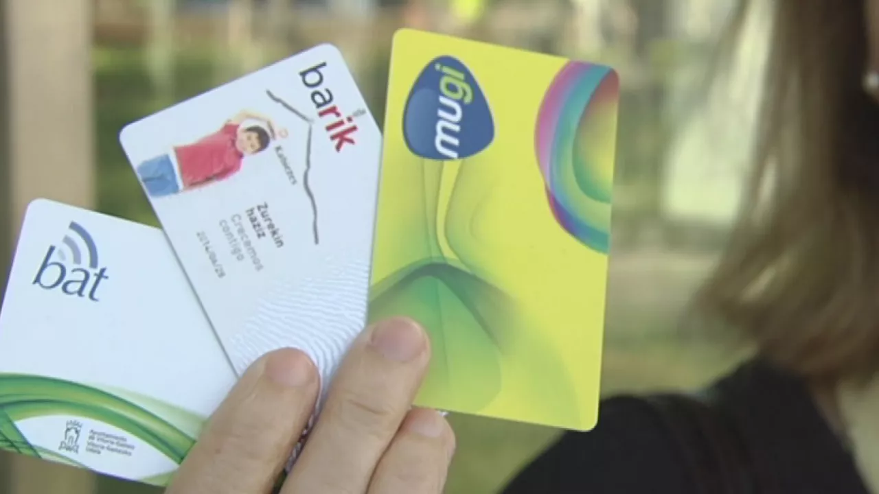 EAEko garraio publikoaren txartelak: Mugi, Barik eta Bat