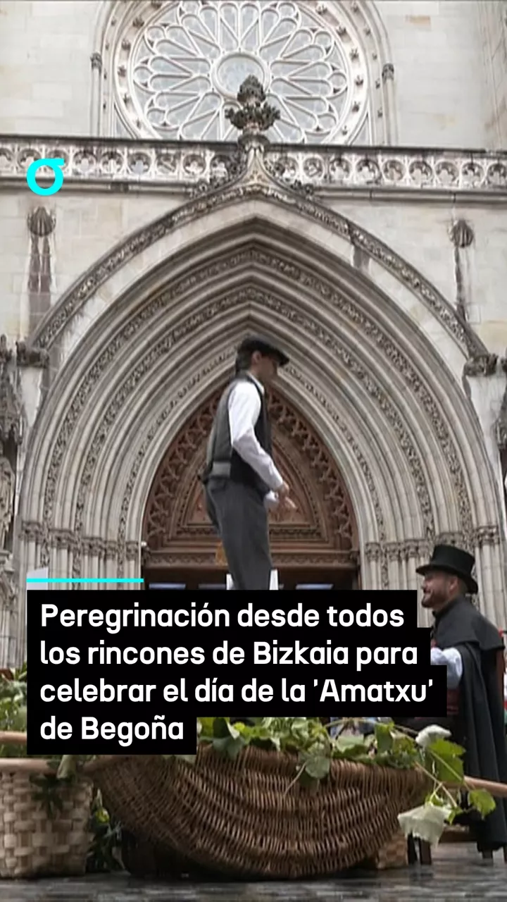 Peregrinación desde todos los rincones de Bizkaia para celebrar el día de la 'Amatxu' de Begoña