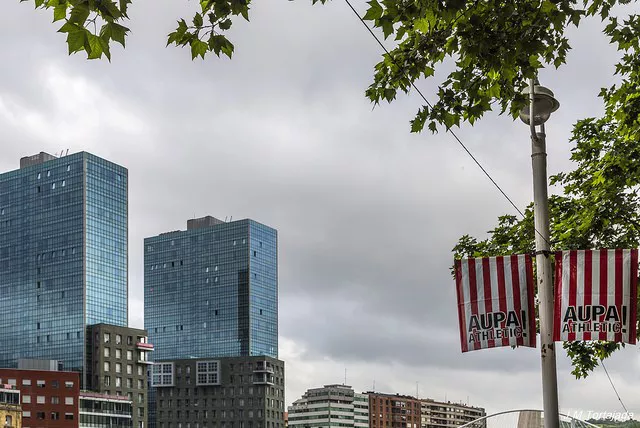 Las Torres Isozaki nos contemplan. Foto: J.M. Tortajada