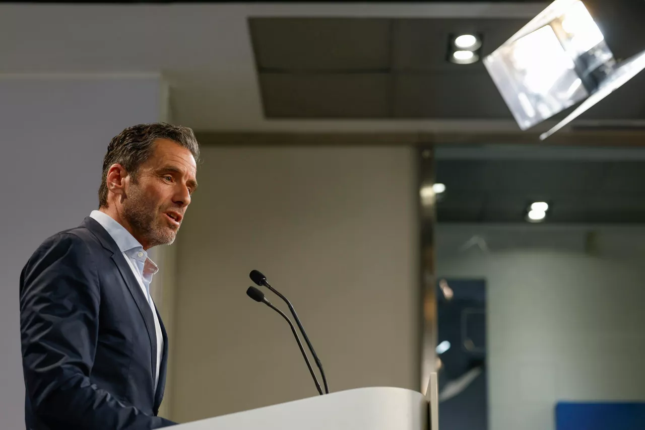 MADRID, 14/07/2025.- El portavoz nacional del PP, Borja Sémper, durante la rueda de prensa posterior a la reunión del Comité de Dirección del partido este lunes en Madrid. EFE/ Mariscal
