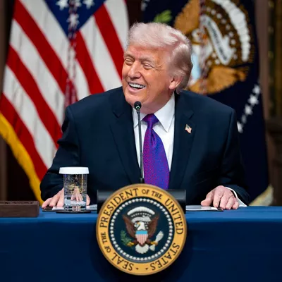 WASHINGTON DC (United States), 04/03/2026.- President Donald Trump speaks during a roundtable on the Ratepayer Protection Pledge in the Indian Treaty Room in the Eisenhower Executive Office Building near the White House in Washington, DC on Wednesday, March 4, 2026. Technology firms that sign the pledge will commit to ensuring artificial intelligence infrastructure does not raise utility bills for households and small businesses. EFE/EPA/BONNIE CASH / POOL
