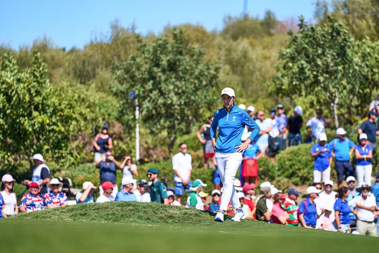 (Foto de ARCHIVO)

Carlota Ciganda of Europe Team looks on during the Solheim Cup 2023 in Finca Cortesin at Estepona on September 24, 2023 in Malaga, Spain.



Joaquin Corchero / Afp7 / Europa Press

24/9/2023 ONLY FOR USE IN SPAIN