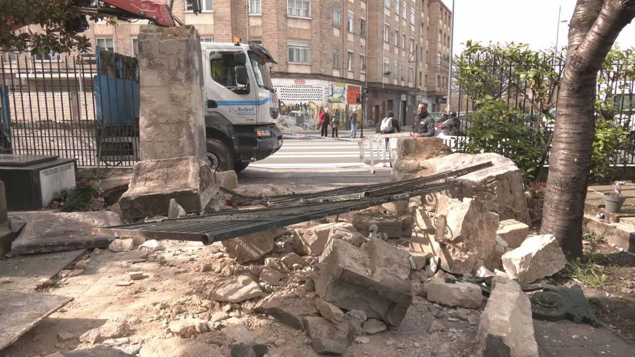 Accidente cementerio