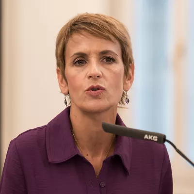 (Foto de ARCHIVO)

La presidenta de la Comunidad Foral de Navarra, María Chivite,  durante la ceremonia de anuncio de la ciudad que acogerá la 41 edición de los Premios Goya, a 30 de septiembre de 2026, en Madrid (España).



Diego Radamés / Europa Press

30/9/2026