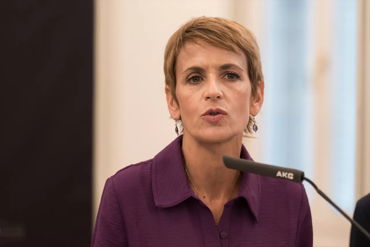 (Foto de ARCHIVO)

La presidenta de la Comunidad Foral de Navarra, María Chivite,  durante la ceremonia de anuncio de la ciudad que acogerá la 41 edición de los Premios Goya, a 30 de septiembre de 2026, en Madrid (España).



Diego Radamés / Europa Press

30/9/2026