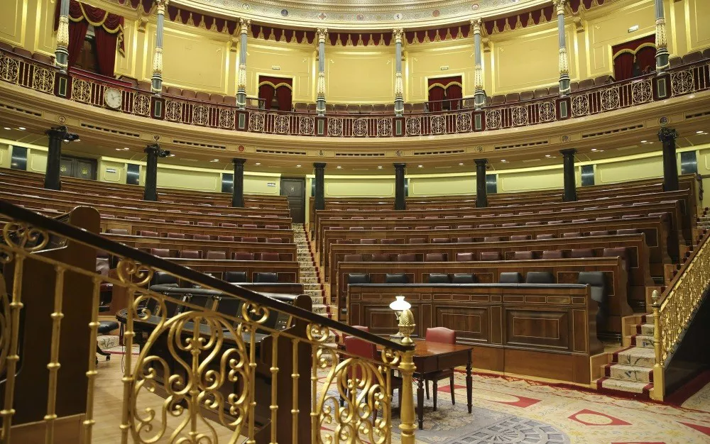 Congreso Kongresua vacío hutsik. Hauteskundeak. Disolución cortes. EFE