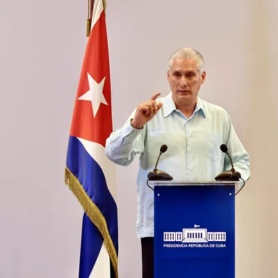 El presidente de Cuba, Miguel Díaz-Canel