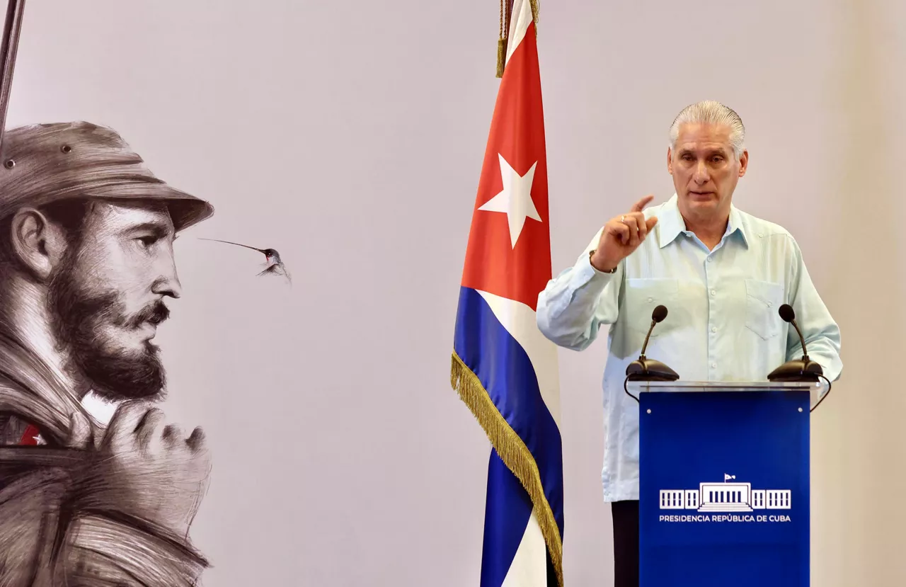 El presidente de Cuba, Miguel Díaz-Canel