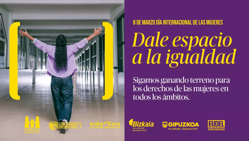 Cartel de la campaña de las instituciones vascas para el 8M de este año. Irekia
