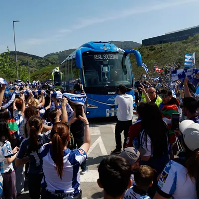 La Real Sociedad llega a San Sebastián