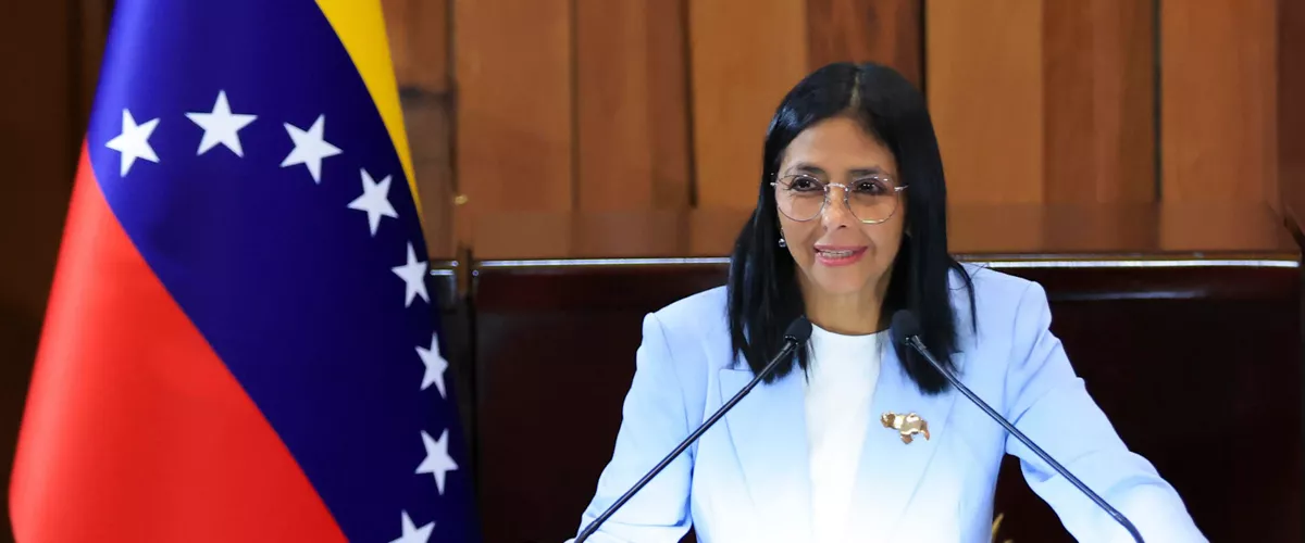 AME9971. CARACAS (VENEZUELA), 30/01/2026.- Fotografía cedida por el Palacio de Miraflores que muestra a la presidenta encargada de Venezuela, Delcy Rodriguez, hablando durante un acto de gobierno este viernes, en Caracas (Venezuela). Rodríguez propuso una ley de amnistía general para liberar a los presos políticos que han sido detenidos desde 1999 hasta la actualidad, periodo que cubre los gobiernos del chavismo. EFE/ Palacio de Miraflores /SOLO USO EDITORIAL/ NO VENTAS/ SOLO DISPONIBLE PARA ILUSTRAR LA NOTICIA QUE ACOMPAÑA (CRÉDITO OBLIGATORIO)
