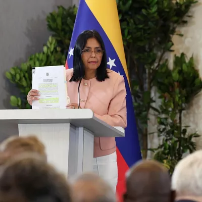 Delcy Rodríguez vicepresidenta de Venezuela 
Foto de archivo de Europa Press