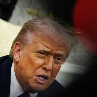 Washington, DC (USA), 03/03/2026.- US President Donald Trump holds a bilateral meeting with German Chancellor Friedrich Merz (not pictured) in the Oval Office at the White House in Washington, DC, USA, 03 March 2026. (Alemania) EFE/EPA/SAMUEL CORUM / POOL
