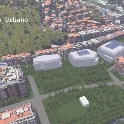 El proyecto 'Habitar el bosque urbano' prevé 480 viviendas y equipamiento deportivo en la Playa de Vías de Easo-Amara en Donostia
